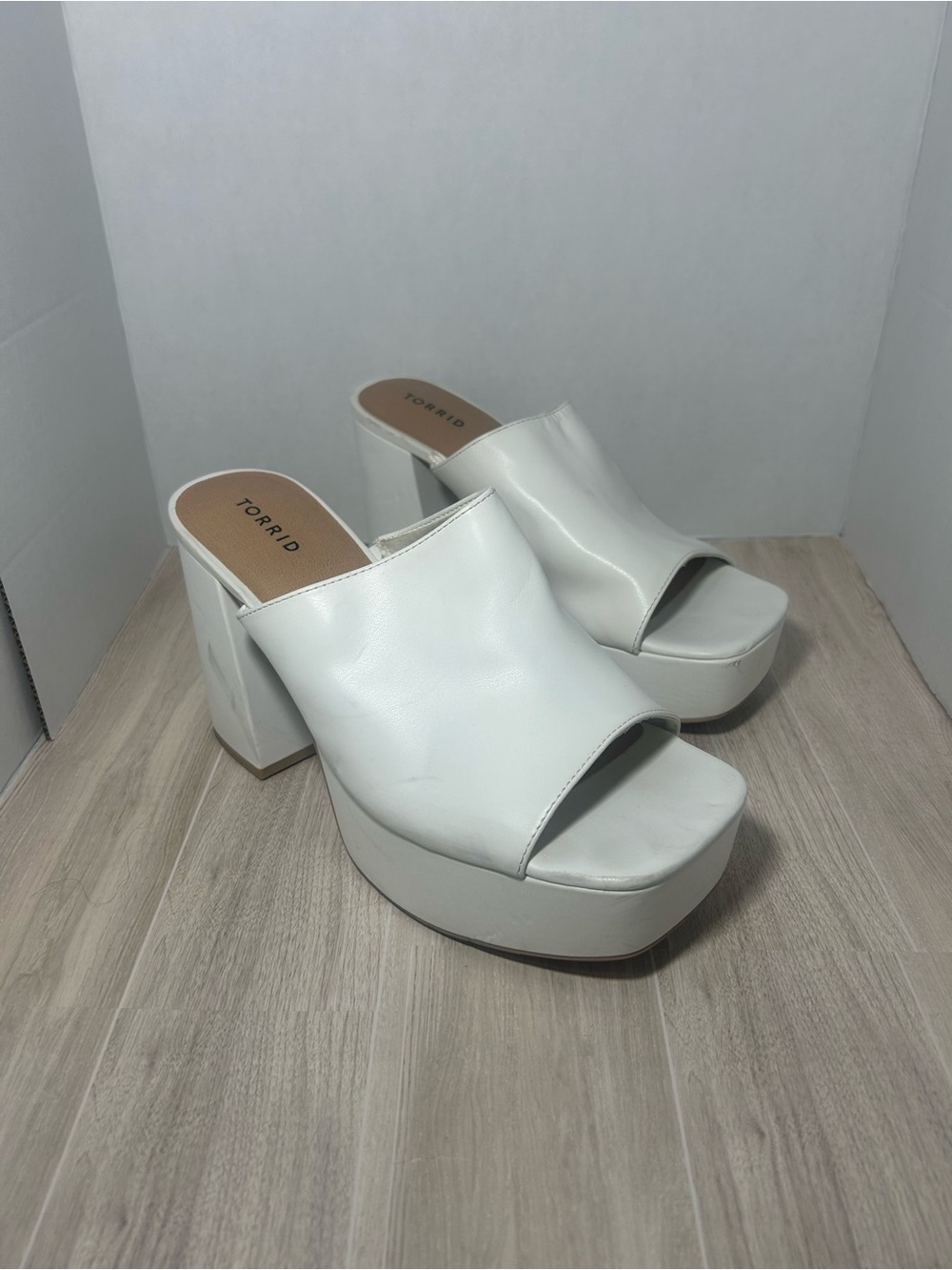 Torrid | Faux Leather Platform Chunky Heel Mule 13WW